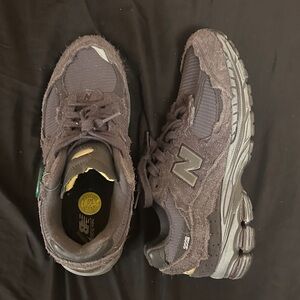 New Balance Kids Charcoal Sneakers